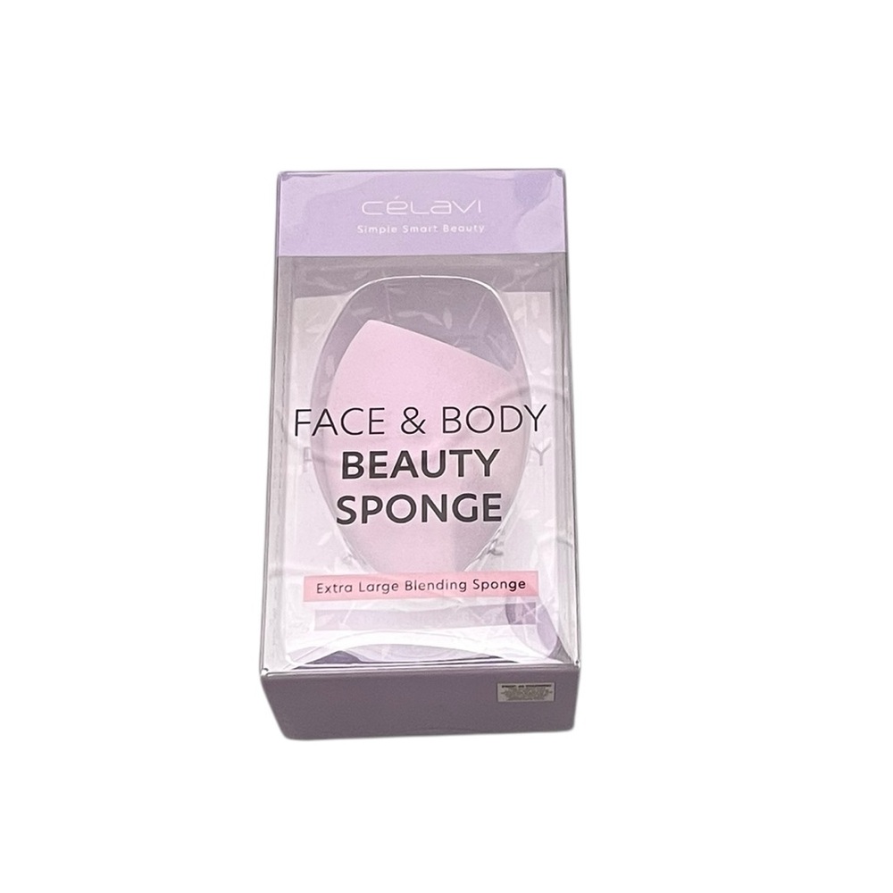 Celavi Extra Large Light Purple Lilac Sponge Beauty Blender Washable Reusable